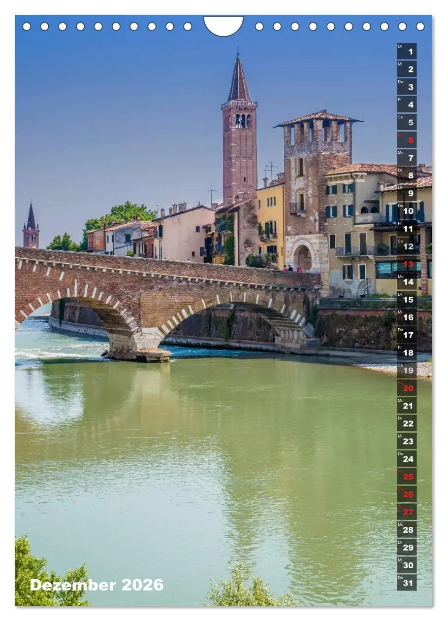 Bild: 9783516445107 | VERONA Bildschöne Altstadt (Wandkalender 2026 DIN A4 hoch),...