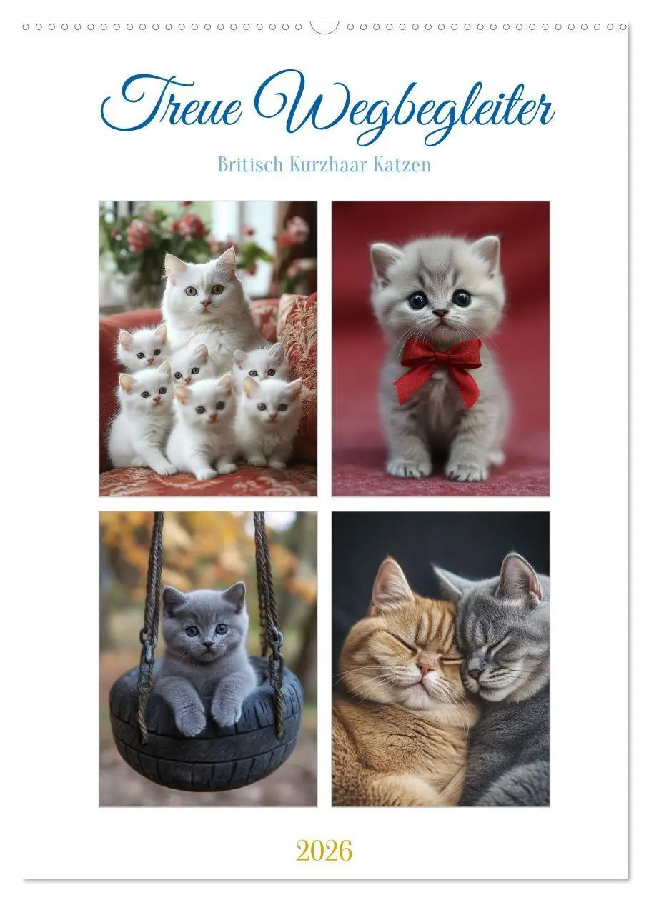 Cover: 9783516685107 | Treue Wegbegleiter (Wandkalender 2026 DIN A2 hoch), CALVENDO...