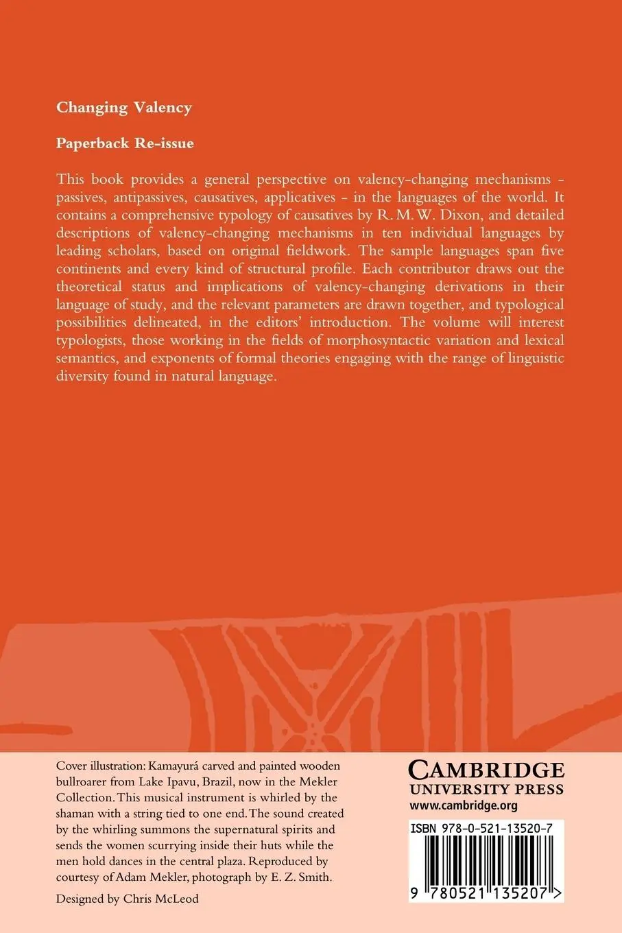 Rückseite: 9780521135207 | Changing Valency | Case Studies in Transitivity | Dixon (u. a.) | Buch