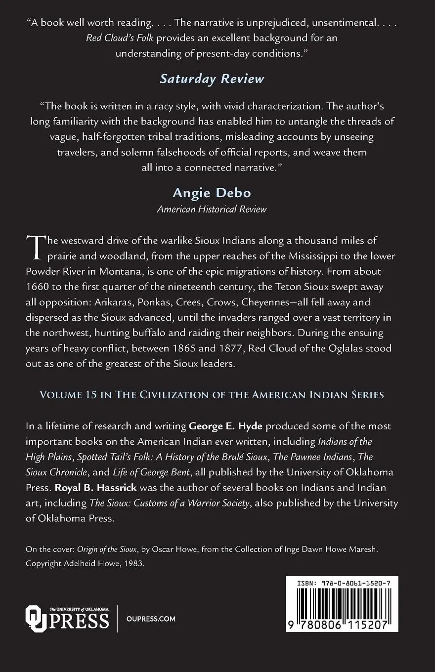 Rückseite: 9780806115207 | Red Cloud's Folk | The History of the Oglala Sioux Indians | Buch