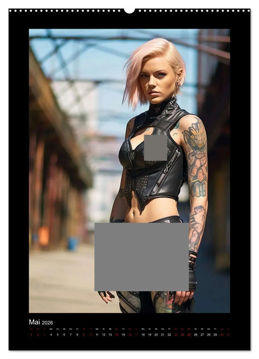 Bild: 9783516295207 | Cybergirls (Wandkalender 2026 DIN A2 hoch), CALVENDO Monatskalender