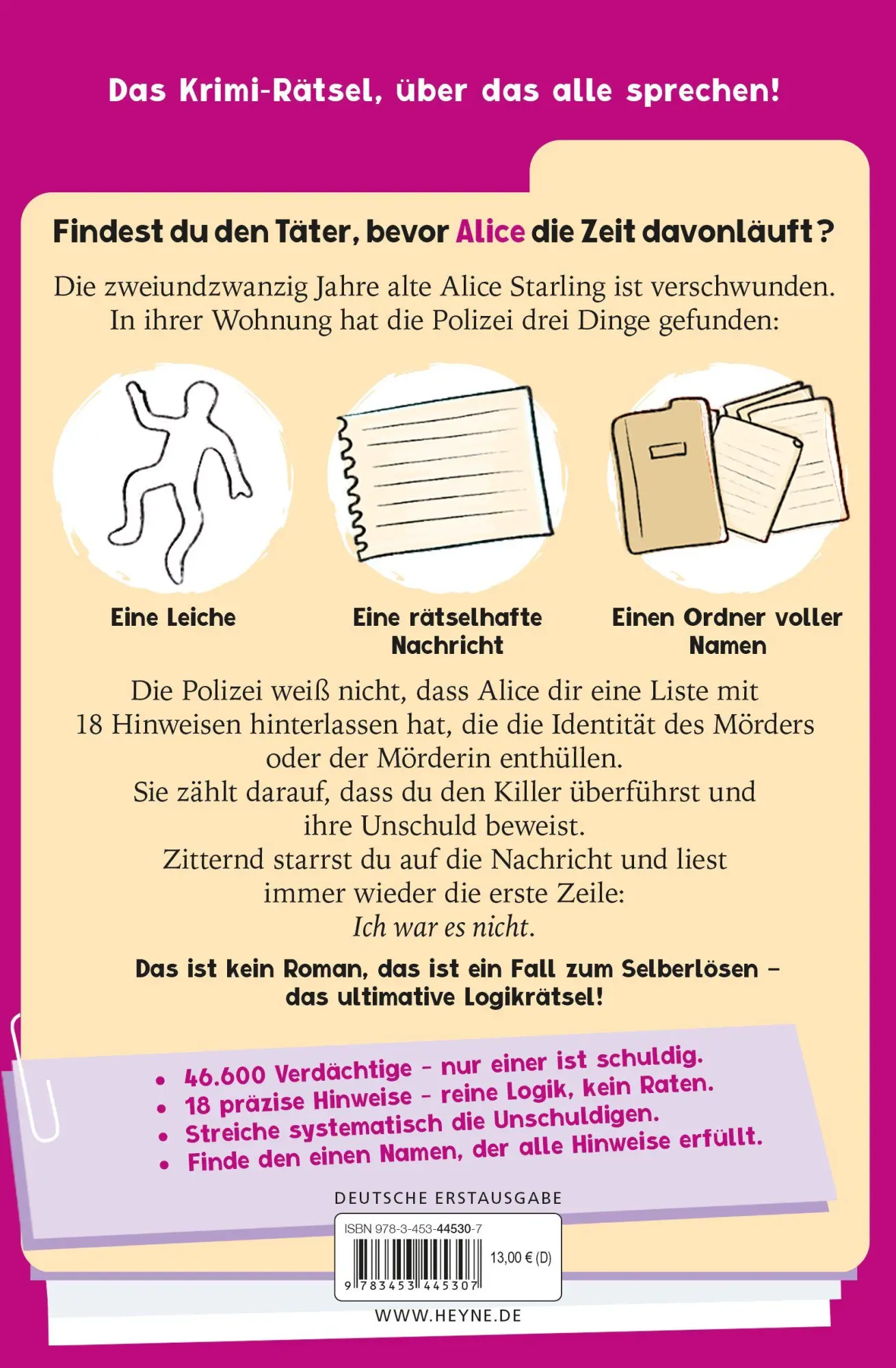 Bild: 9783453445307 | The Killer isn't Alice | Iris Starling | Taschenbuch | 224 S. | 2026