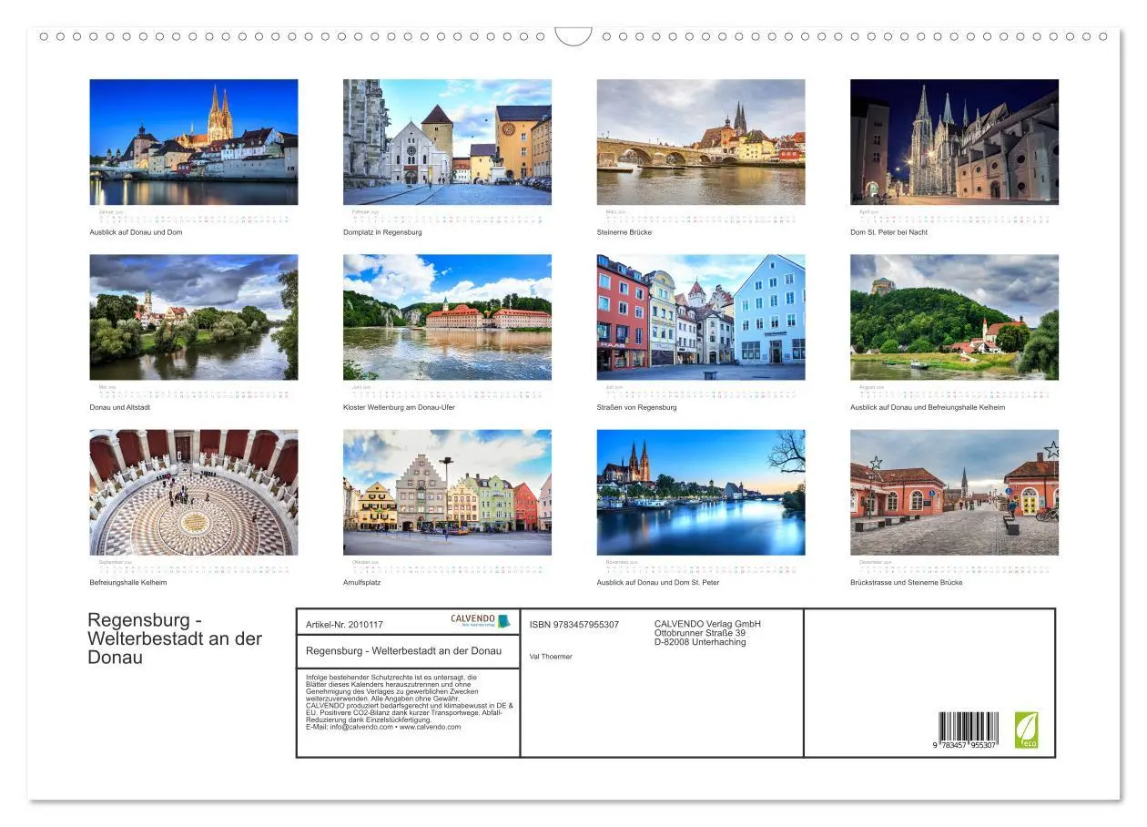 Bild: 9783457955307 | Regensburg - Welterbestadt an der Donau (Wandkalender 2026 DIN A2...
