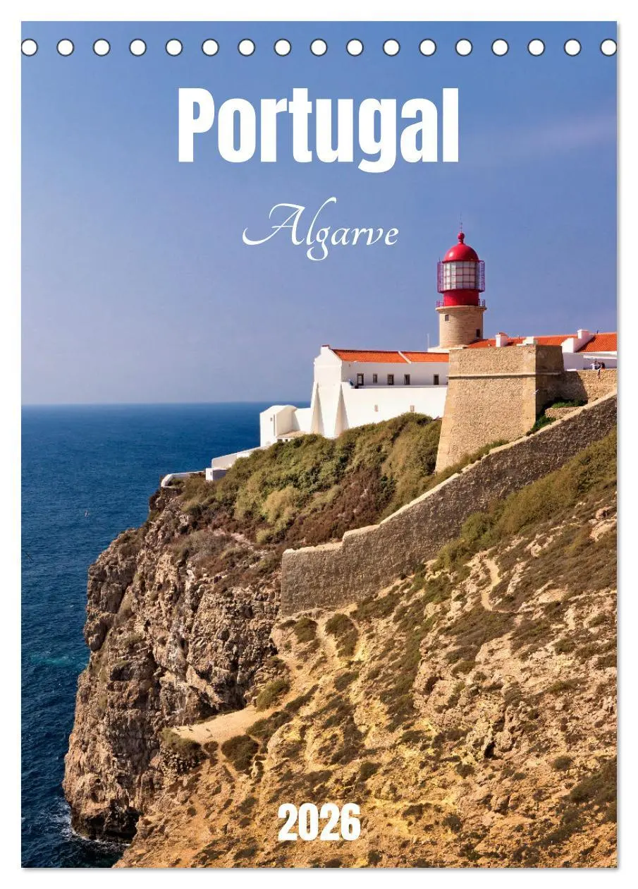 Cover: 9783516355307 | Portugal. Algarve (Tischkalender 2026 DIN A5 hoch), CALVENDO...