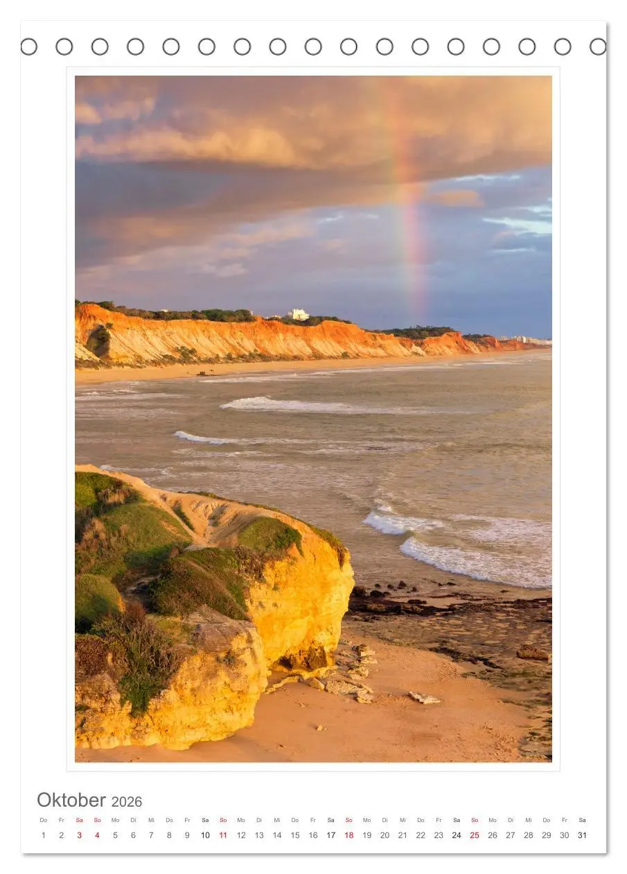 Bild: 9783516355307 | Portugal. Algarve (Tischkalender 2026 DIN A5 hoch), CALVENDO...