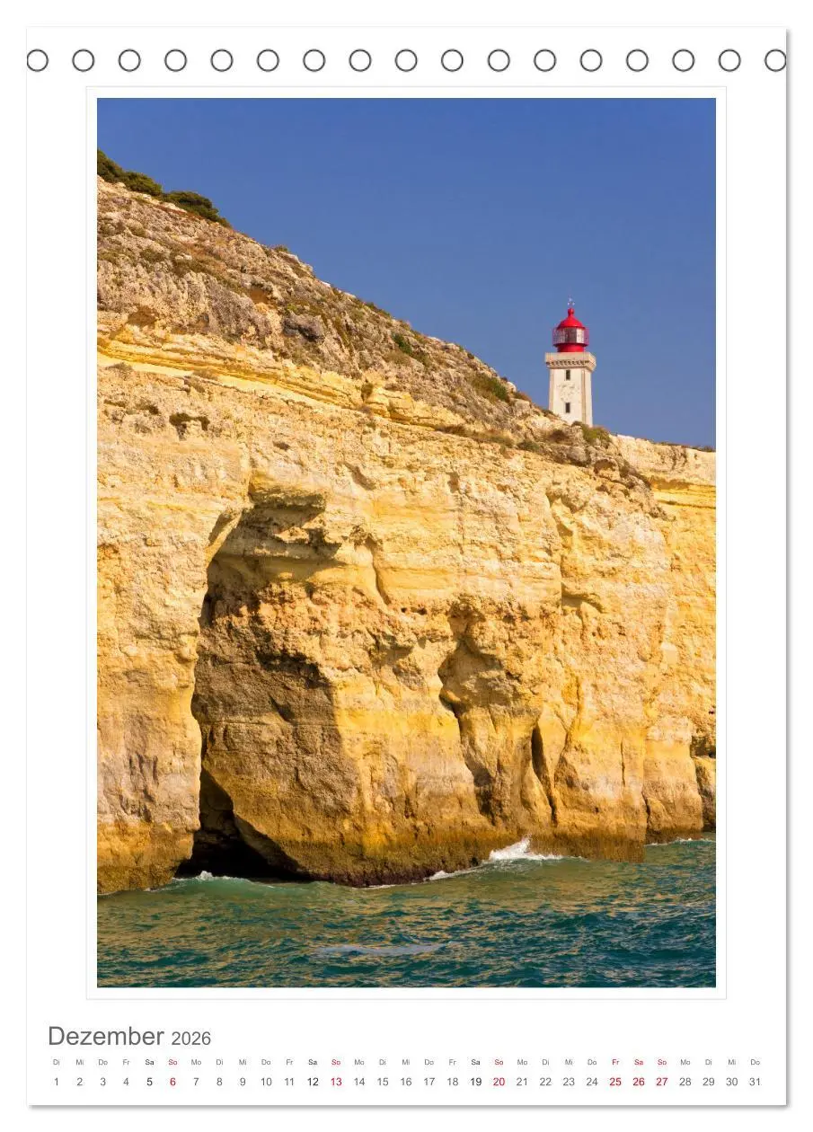 Bild: 9783516355307 | Portugal. Algarve (Tischkalender 2026 DIN A5 hoch), CALVENDO...