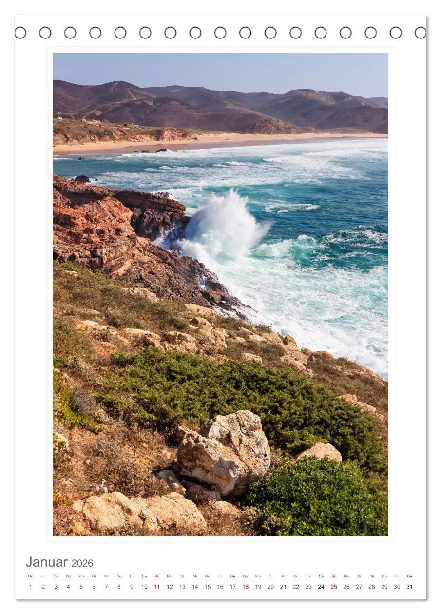 Bild: 9783516355307 | Portugal. Algarve (Tischkalender 2026 DIN A5 hoch), CALVENDO...