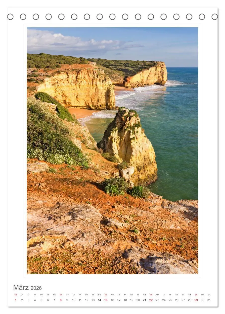 Bild: 9783516355307 | Portugal. Algarve (Tischkalender 2026 DIN A5 hoch), CALVENDO...