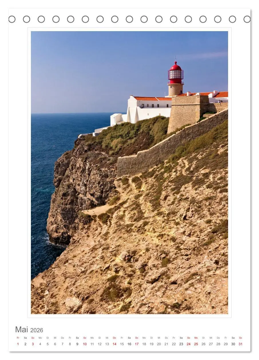 Bild: 9783516355307 | Portugal. Algarve (Tischkalender 2026 DIN A5 hoch), CALVENDO...