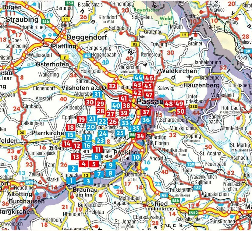 Bild: 9783763315307 | ROTHER Wanderführer Niederbayerisches Bäderdreieck. 50 Touren im...