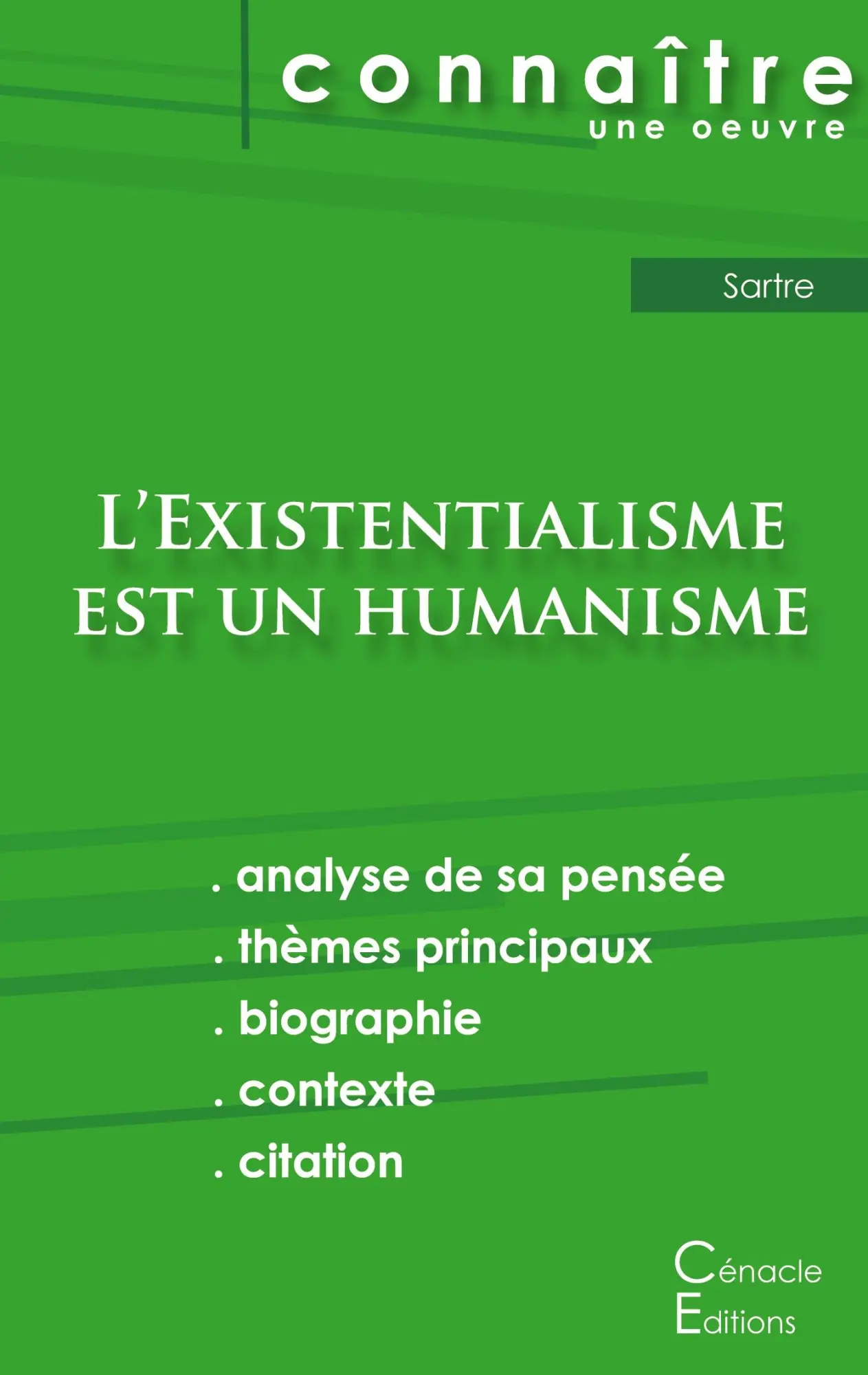 Cover: 9782759305407 | Fiche de lecture L'Existentialisme est un humanisme de Jean-Paul...