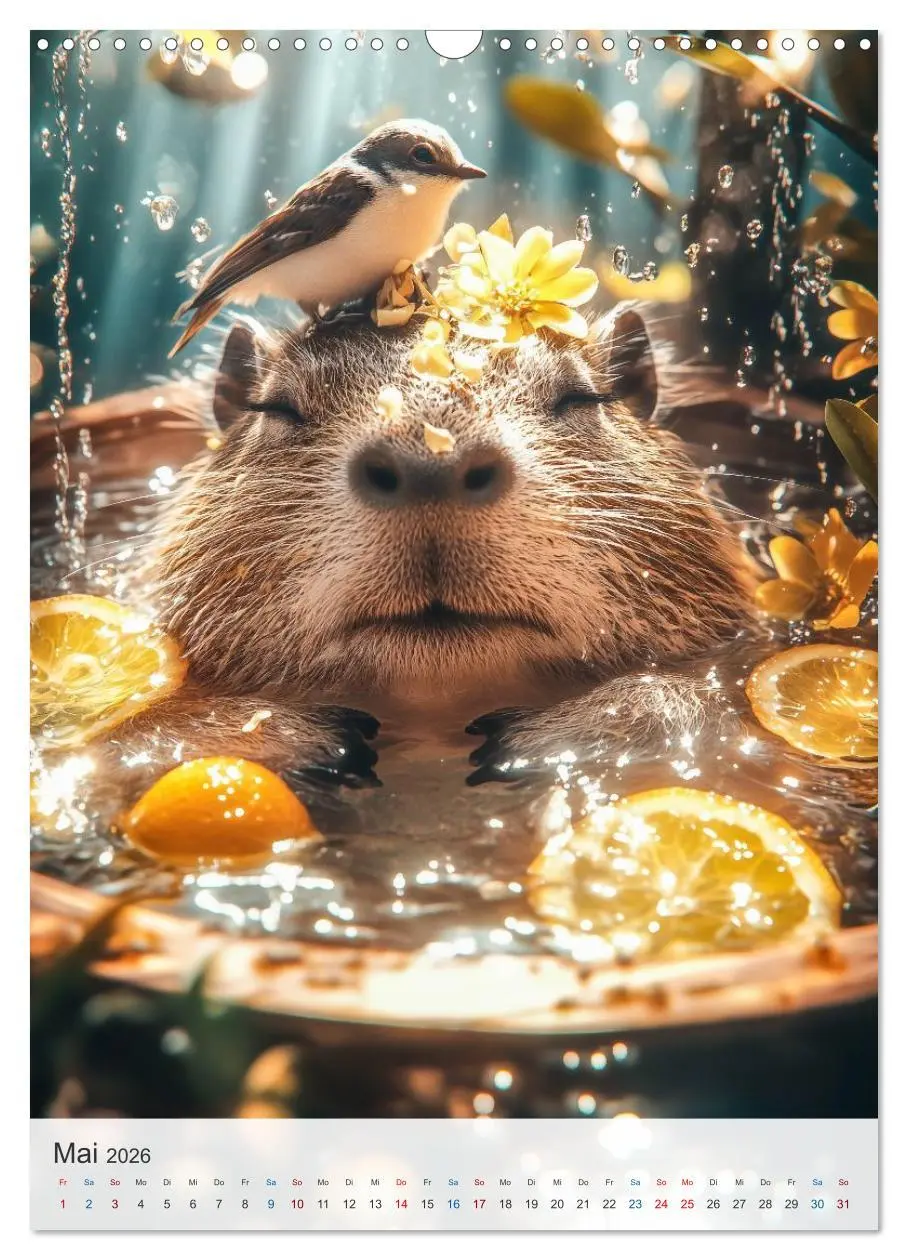 Bild: 9783457635407 | Capybara und Gemütlichkeit (Wandkalender 2026 DIN A3 hoch),...
