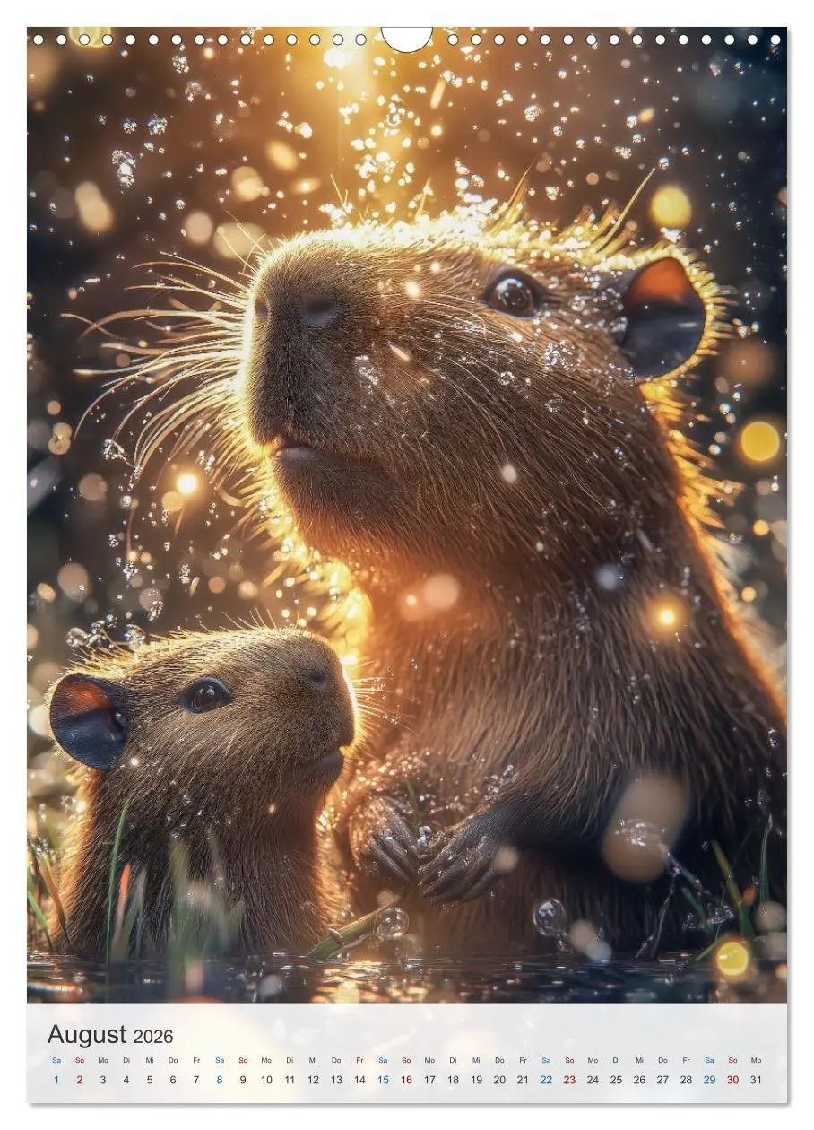 Bild: 9783457635407 | Capybara und Gemütlichkeit (Wandkalender 2026 DIN A3 hoch),...