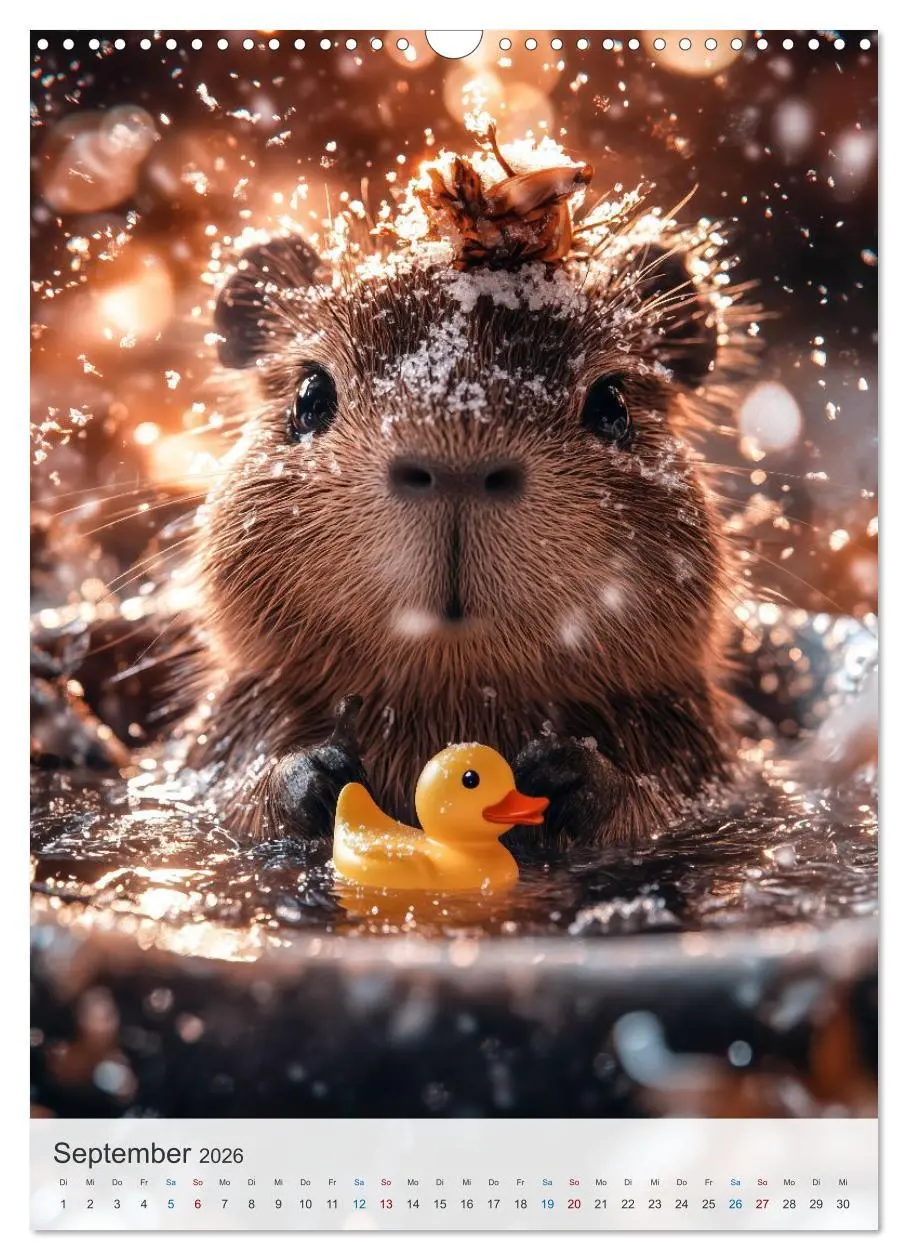 Bild: 9783457635407 | Capybara und Gemütlichkeit (Wandkalender 2026 DIN A3 hoch),...