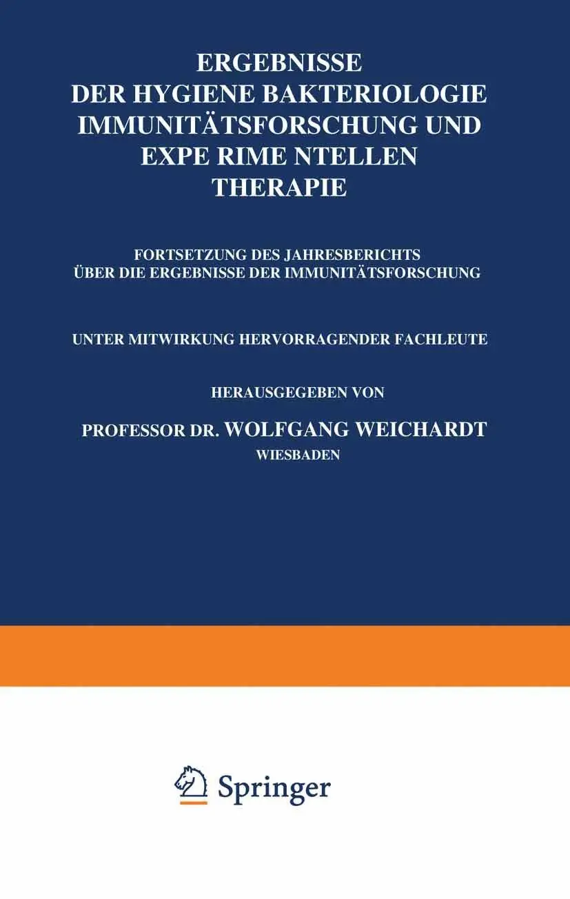 Cover: 9783642905407 | Ergebnisse der Hygiene Bakteriologie Immunitätsforschung und...