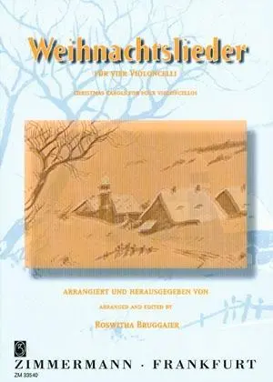 Cover: 9790010335407 | Weihnachtslieder | 4 Violoncelli., Dt/engl/frz | Roswitha Bruggaier