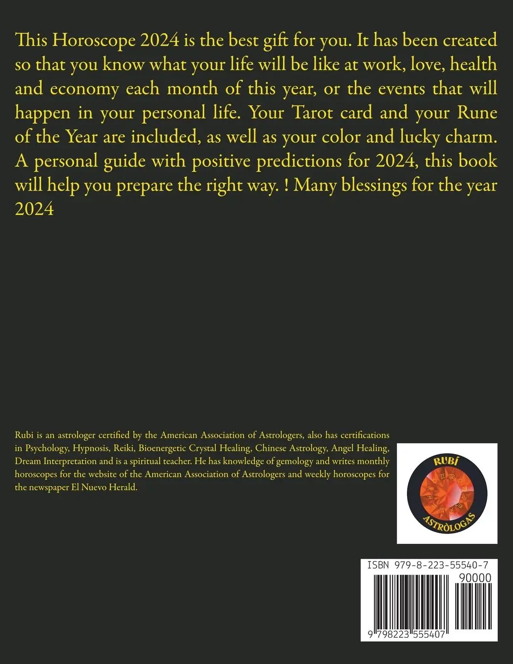 Rückseite: 9798223555407 | Horoscope 2024 Taurus | Rubi Astrólogas | Taschenbuch | Englisch