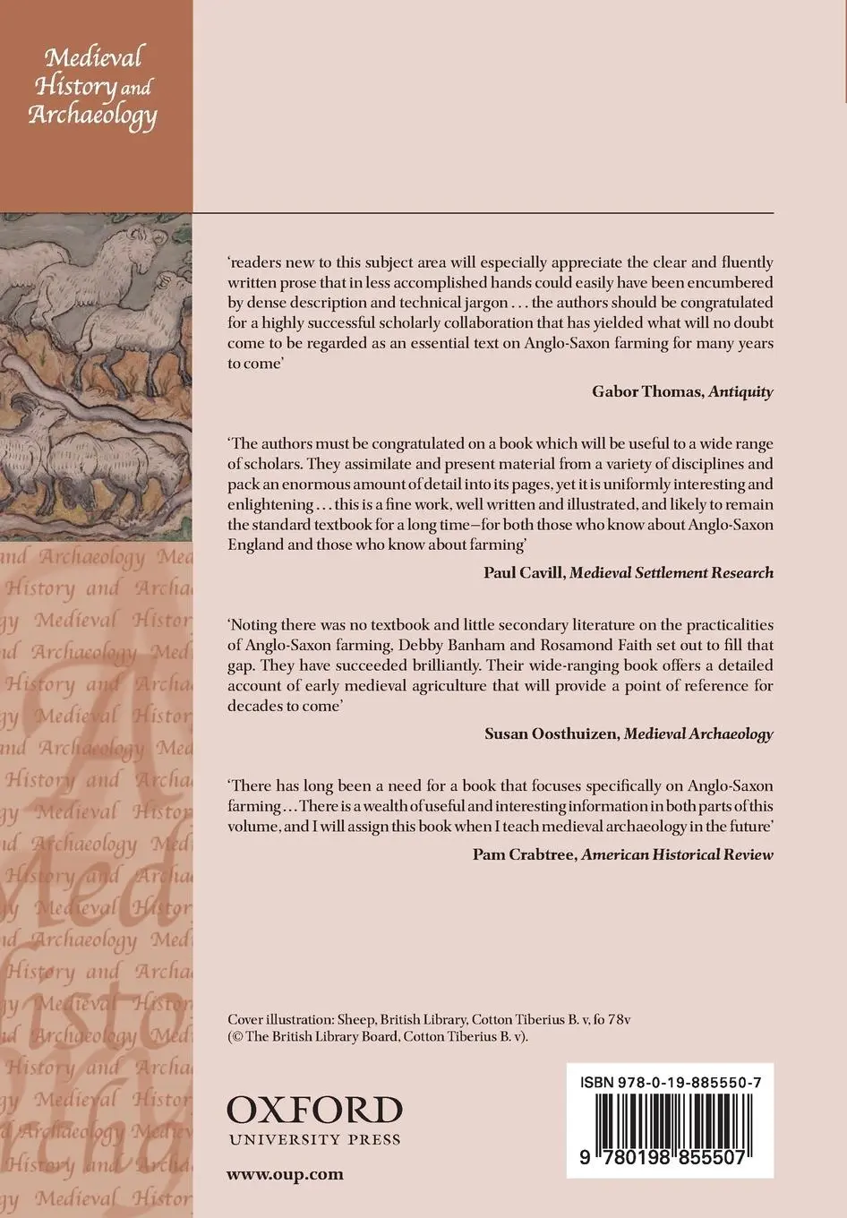 Rückseite: 9780198855507 | Anglo-Saxon Farms and Farming | Debby Banham (u. a.) | Taschenbuch