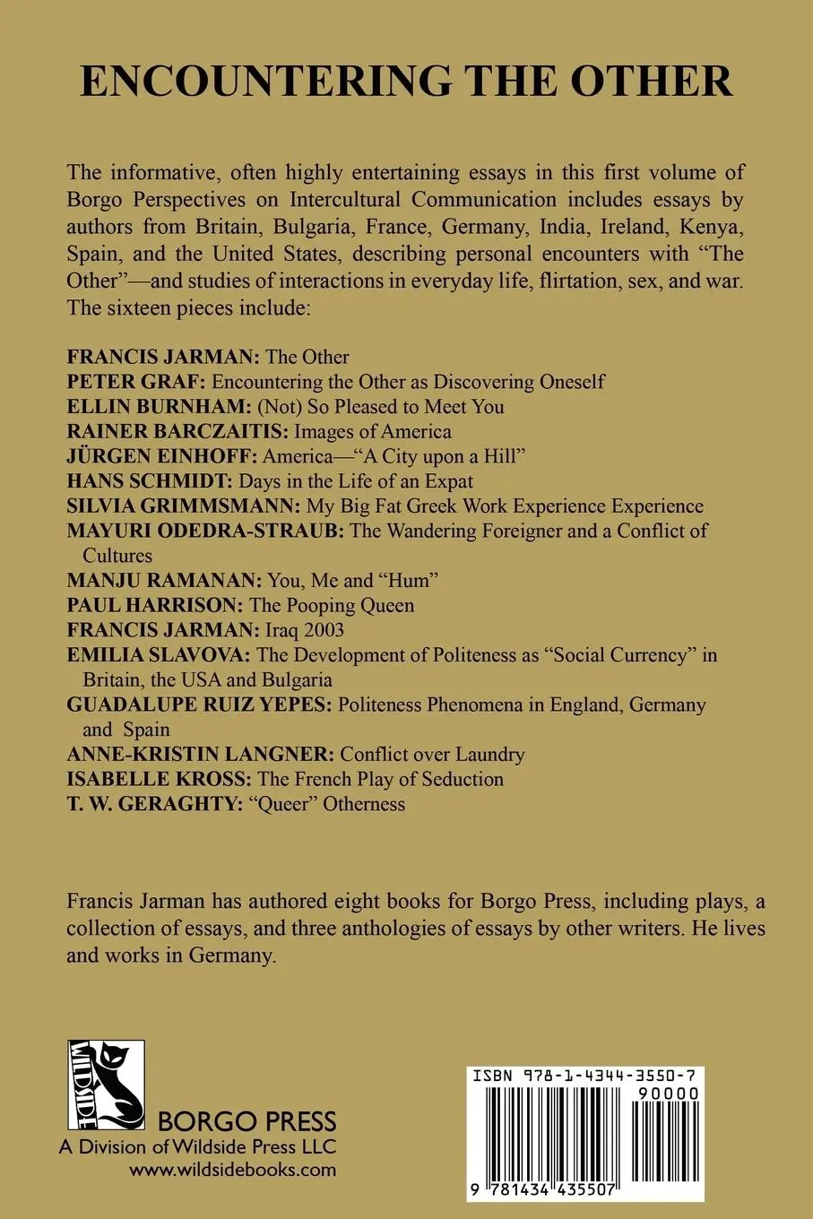 Rückseite: 9781434435507 | Encountering the Other | Francis Jarman | Taschenbuch | Englisch