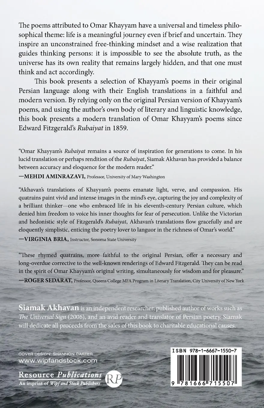 Rückseite: 9781666715507 | Omar Khayyam Poems | Omar Khayyam | Taschenbuch | Englisch | 2021