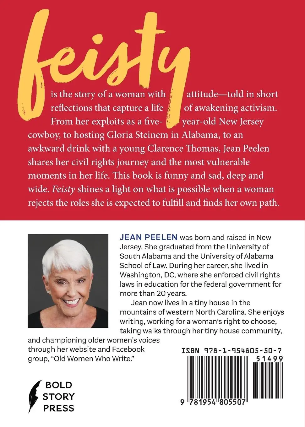 Rückseite: 9781954805507 | Feisty | A Memoir in Little Pieces | Jean Peelen | Taschenbuch | 2023
