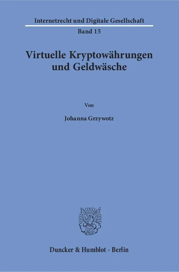 Cover: 9783428155507 | Virtuelle Kryptowährungen und Geldwäsche. | Johanna Grzywotz | Buch