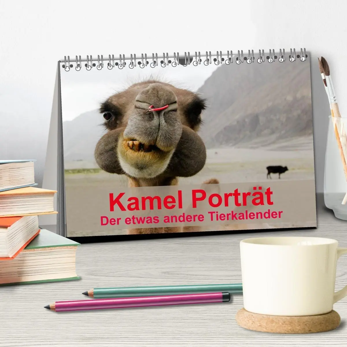 Bild: 9783594005507 | Kamel Porträt (Tischkalender 2027 DIN A5 quer), CALVENDO...