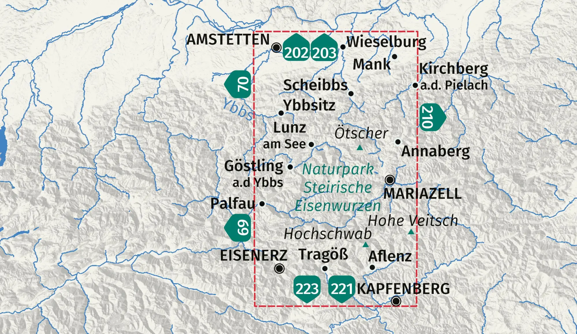 Bild: 9783991545507 | KOMPASS Wanderkarte 212 Hochschwab, Mariazell, Eisenwurzen 1:50.000