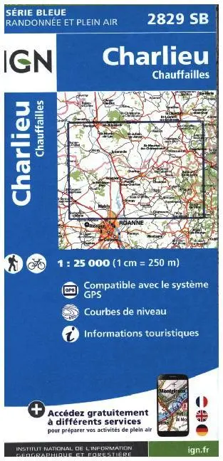 Cover: 9782758535607 | IGN Karte, Serie Bleue Charlieu Chauffailes | (Land-)Karte