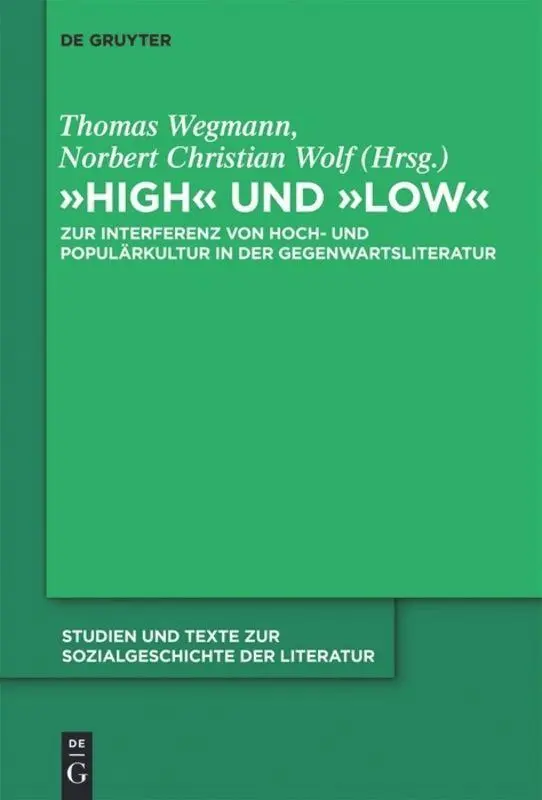 Cover: 9783110255607 | "High" und "low" | Norbert Christian Wolf (u. a.) | Buch | VI | 2011