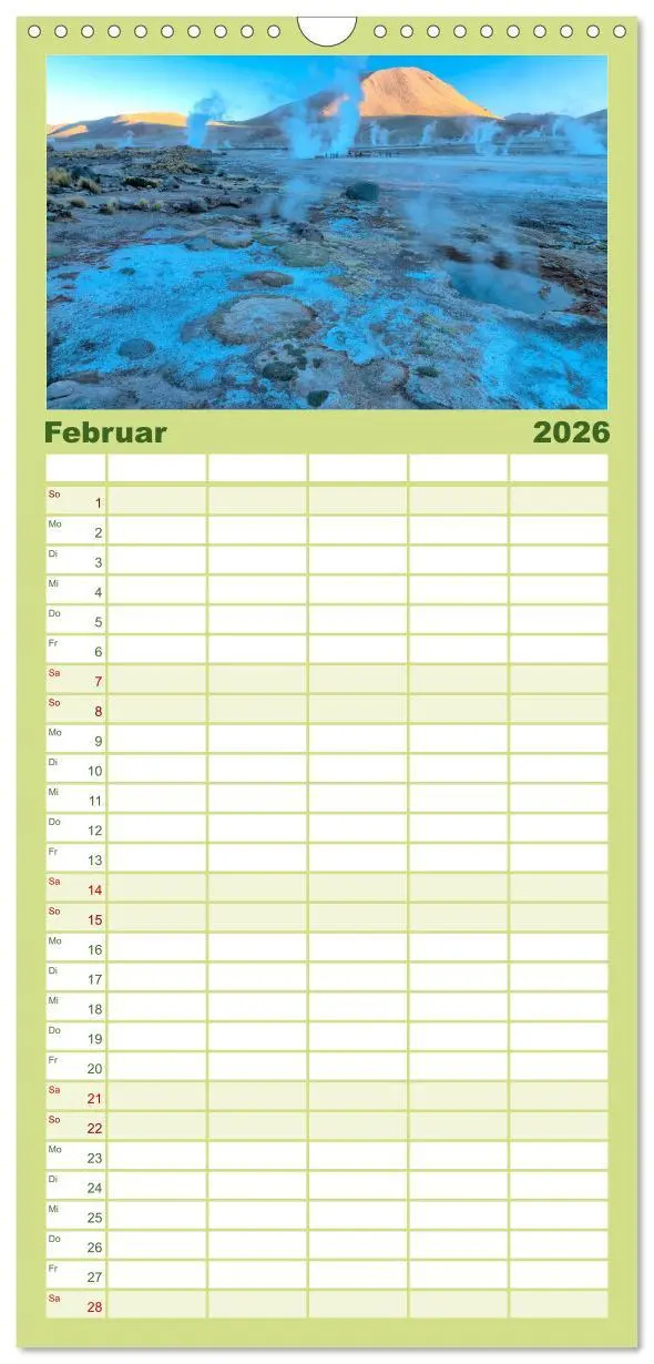 Bild: 9783516495607 | Familienplaner 2026 - Magie dieses Südamerikanischen Landes, Chile...