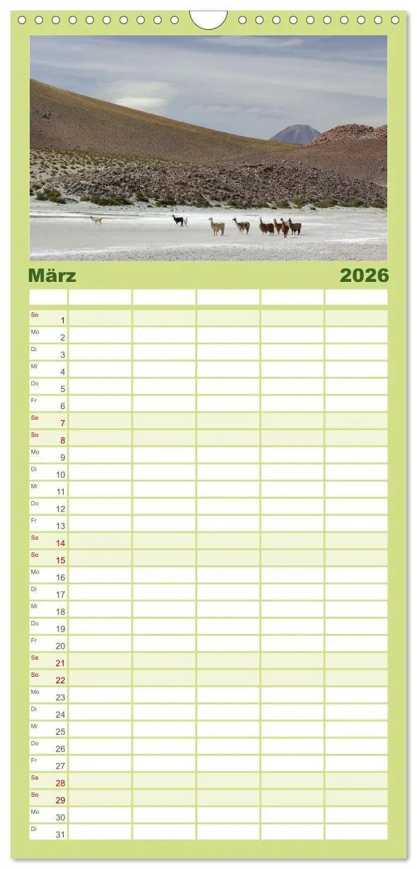 Bild: 9783516495607 | Familienplaner 2026 - Magie dieses Südamerikanischen Landes, Chile...