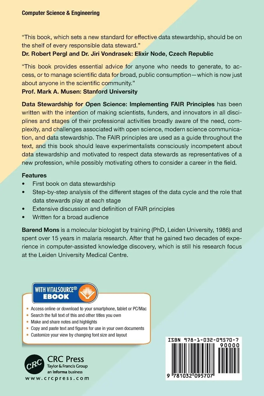 Rückseite: 9781032095707 | Data Stewardship for Open Science | Implementing FAIR Principles