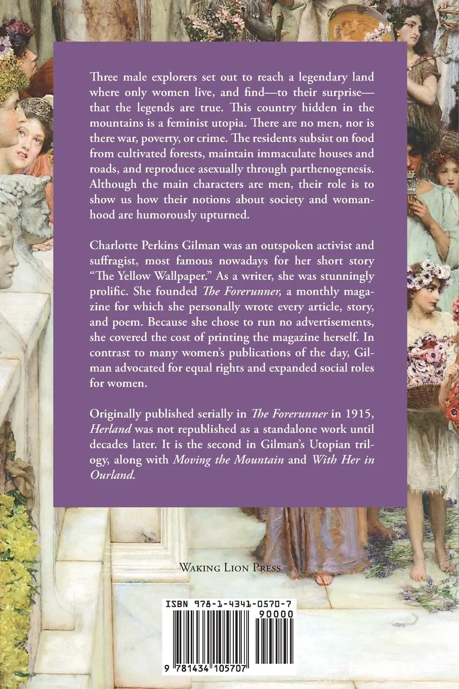 Rückseite: 9781434105707 | Herland | A Feminist Utopia | Charlotte Perkins Gilman | Taschenbuch