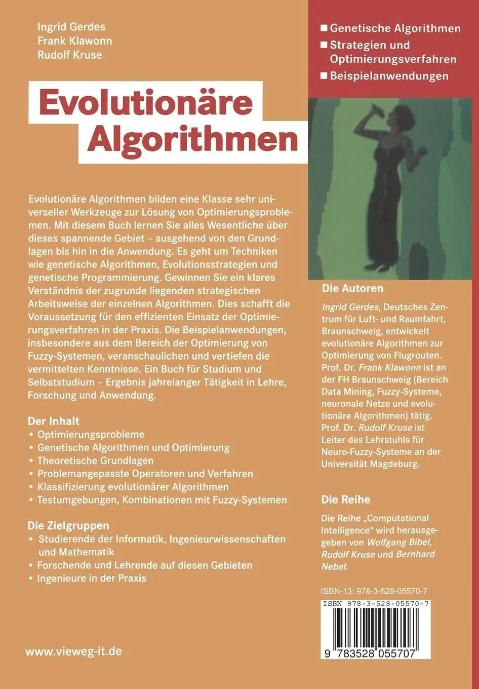 Rückseite: 9783528055707 | Evolutionäre Algorithmen | Ingrid Gerdes (u. a.) | Taschenbuch | x