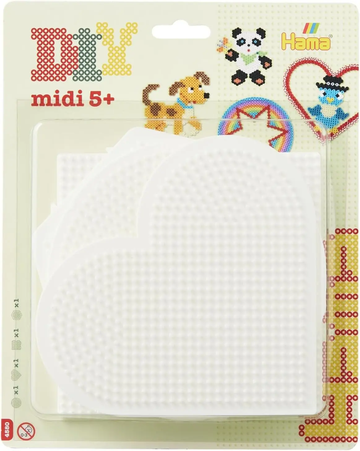 Cover: 28178045807 | Hama 4580 - Stiftplatten 4er Set (Kreis/Herz/Viereck/Sechseck) für...
