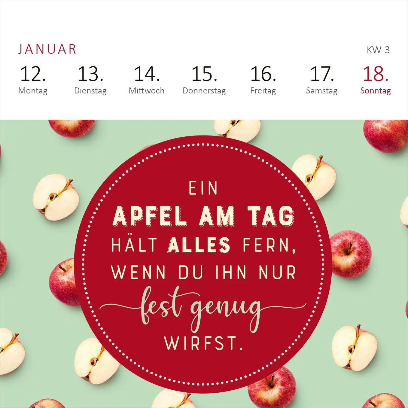 Bild: 4014489135807 | Mini-Wochenkalender Ganz schön viel Meinung für so wenig Ahnung! 2026