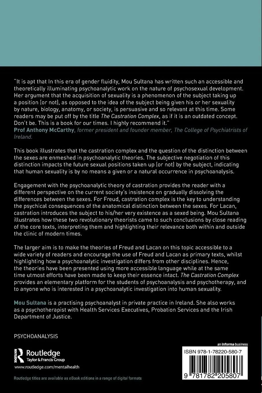 Rückseite: 9781782205807 | The Castration Complex | What is So Natural About Sexuality? | Sultana