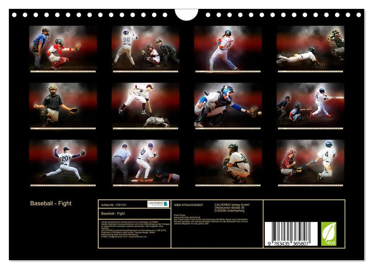Bild: 9783435365807 | Baseball - Fight (Wandkalender 2025 DIN A4 quer), CALVENDO...