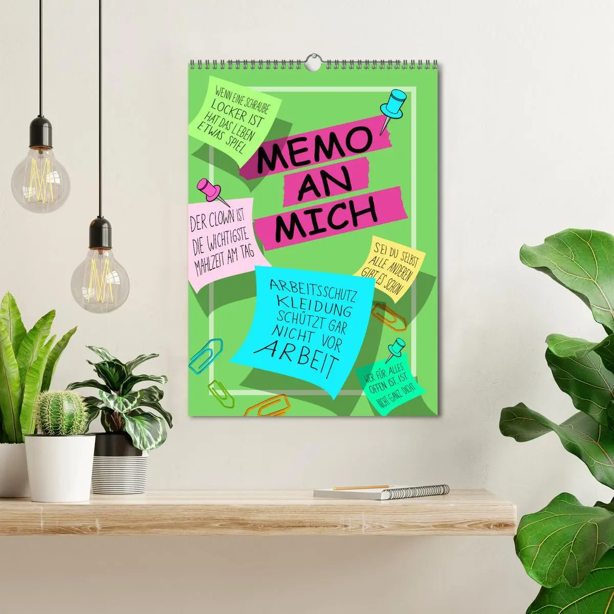 Bild: 9783516305807 | Memo an mich (Wandkalender 2026 DIN A3 hoch), CALVENDO Monatskalender