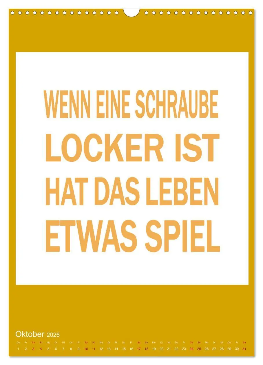 Bild: 9783516305807 | Memo an mich (Wandkalender 2026 DIN A3 hoch), CALVENDO Monatskalender