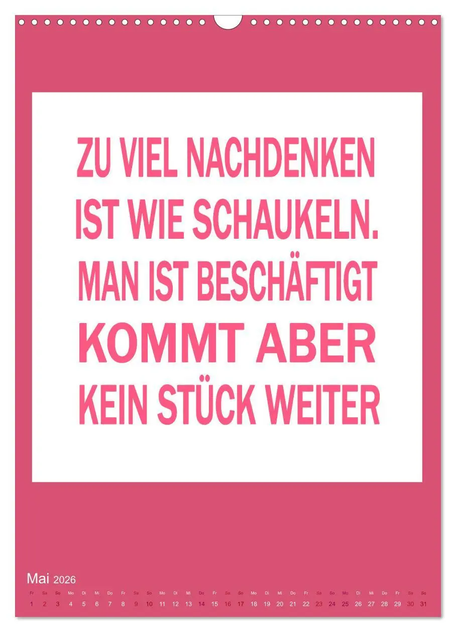 Bild: 9783516305807 | Memo an mich (Wandkalender 2026 DIN A3 hoch), CALVENDO Monatskalender