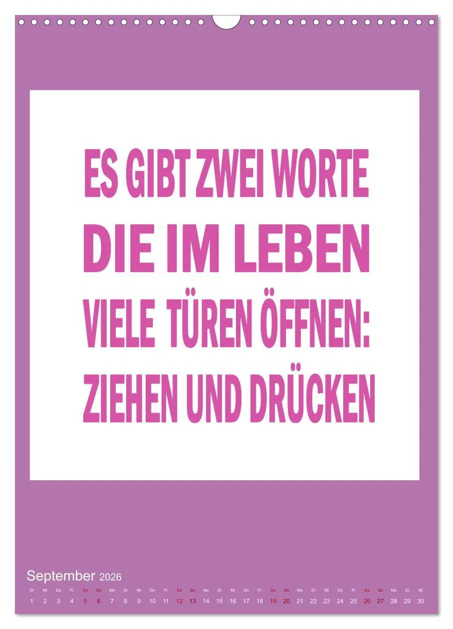 Bild: 9783516305807 | Memo an mich (Wandkalender 2026 DIN A3 hoch), CALVENDO Monatskalender
