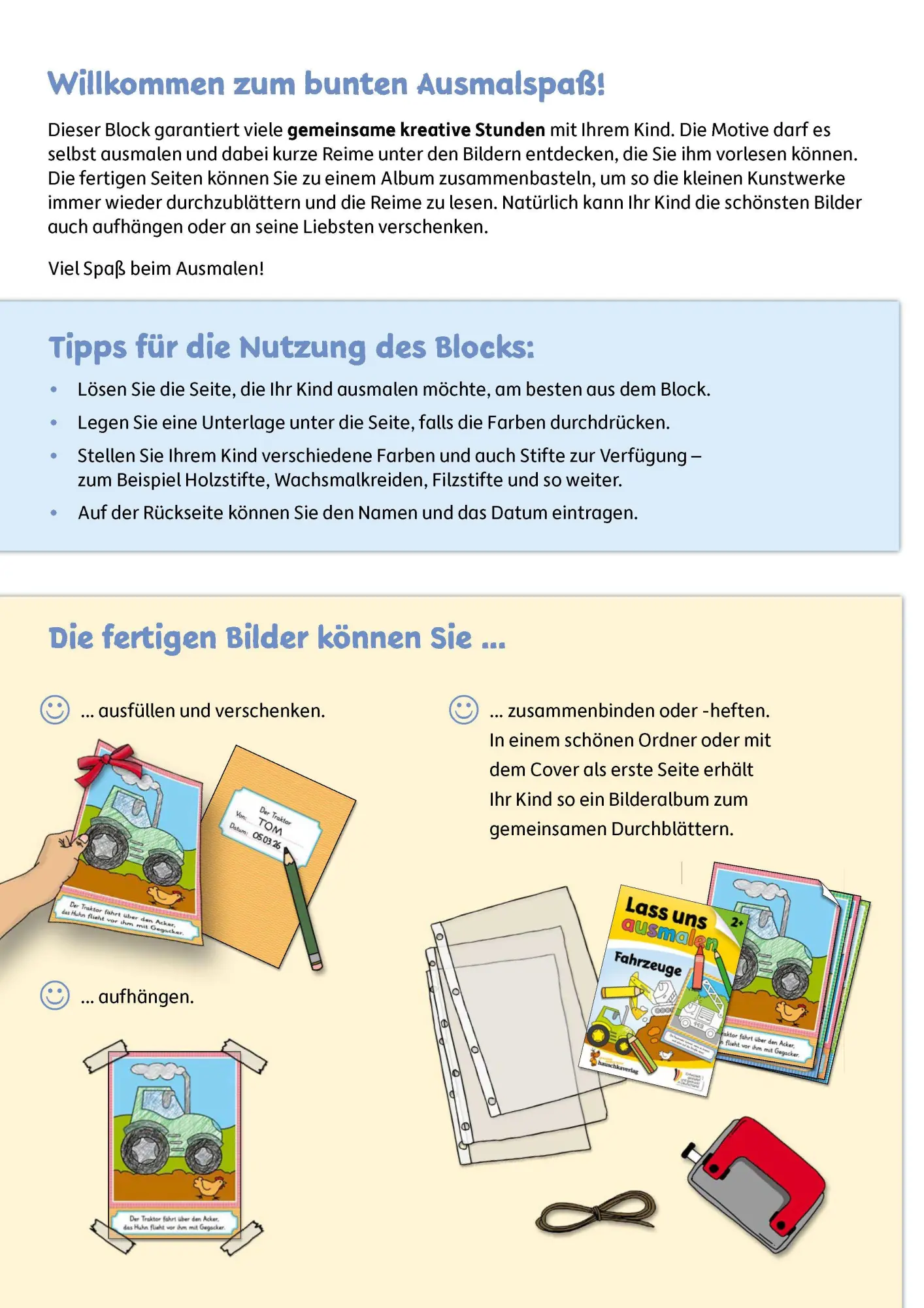 Bild: 9783881005807 | Lass uns ausmalen - Mein Ausmalbuch ab 2 - Fahrzeuge | Taschenbuch