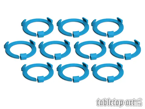 Cover: 704270725907 | Squad Marker - 32mm Azure Blue (10) | Tabletop-Art | EAN 704270725907