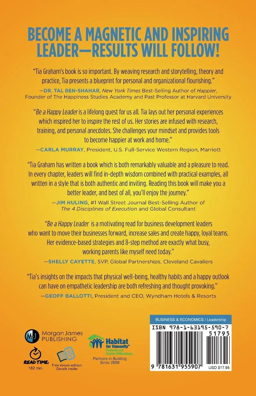 Rückseite: 9781631955907 | Be a Happy Leader | Tia Graham | Taschenbuch | Englisch | 2022