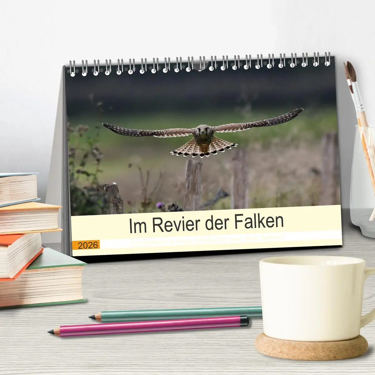 Bild: 9783457445907 | Im Revier der Falken (Tischkalender 2026 DIN A5 quer), CALVENDO...