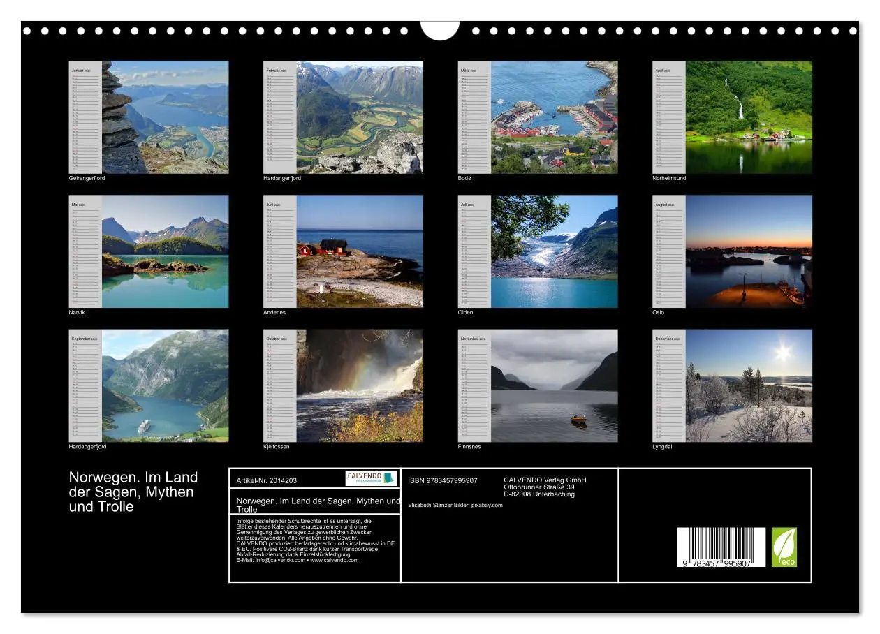 Bild: 9783457995907 | Norwegen. Im Land der Sagen, Mythen und Trolle (Wandkalender 2026...
