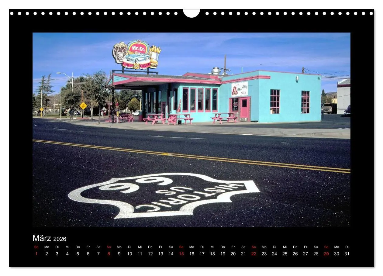 Bild: 9783516225907 | Get Your Kicks on Route 66 (Wandkalender 2026 DIN A3 quer),...