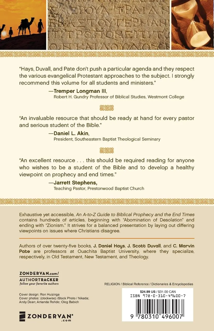 Rückseite: 9780310496007 | Dictionary of Biblical Prophecy and End Times | J. Daniel Hays (u. a.)